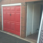 Garage Door prior to works carried out by Avonvale Garage Doors and Glazing, Solihull, West Midlands